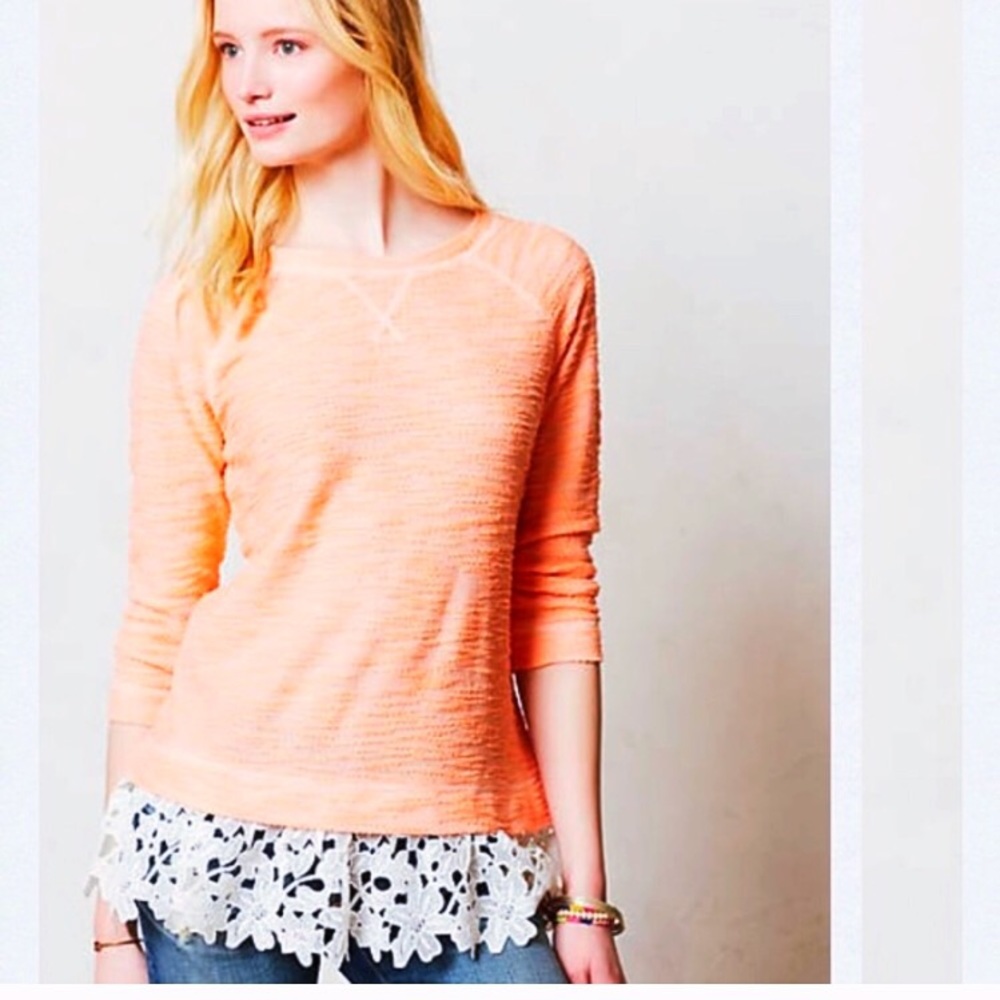 Anthropologie “Sunday in Brooklyn” lace bottom.